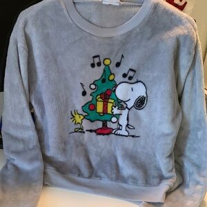 Gray Snoopy Christmas Sweatshirt